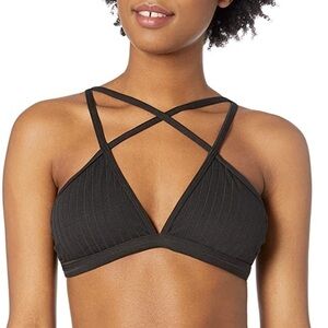 Reef Strappy Bikini Top in Black S